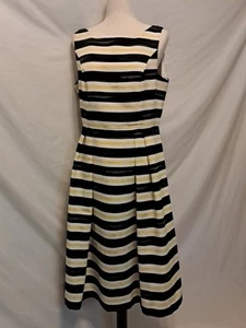 Eva Mendes Sleeveless Maxi Pullover Dress Stripe Sz 10 - Picture 1 of 12