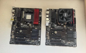 2X Placa madre ASRock FM2A88M Extreme 6+ Socket FM2+ DDR3 con chips y más - Imagen 1 de 24