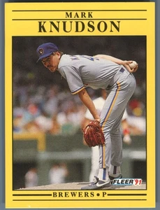 Fleer #587a Mark Knudson 1991 - Foto 1 di 2