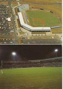 (2) Ungewöhnliche Southern League Huntsville Stars Joe W. Davis Stadion Postkarten - Bild 1 von 2