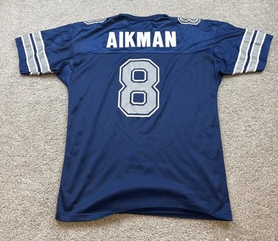 Camiseta deportiva vintage Champion Troy Aikman para hombre 48 XL Dallas Cowboys NFL hecha en Estados Unidos años 90 Foto 1 de 4