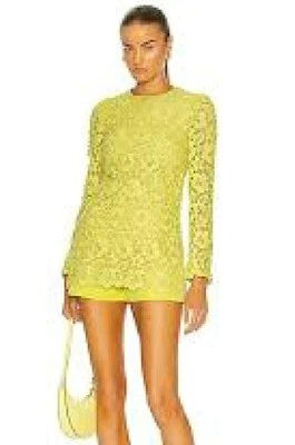 VALENTINO $4800 SKIRT EFFECT MACRAME LACE PLAYSUIT SZ.XS - Image 1 of 4