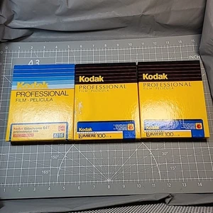 2 packs 4x5 Kodak Lumiere Reversal Film 20 Sheets & 1 Eltachrome 64T 10 Sheets - Picture 1 of 10