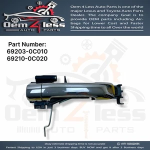 2007 - 2020 TOYOTA TUNDRA REAR RIGHT SIDE EXTERIOR DOOR HANDLE OEM 69203-0C010 - Picture 1 of 4