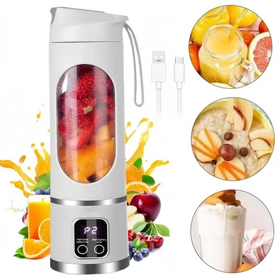 450Ml Akku Standmixer Smoothiemaker Zerkleinerer Multifunktion Mixer Milchshaker - Bild 1 von 4