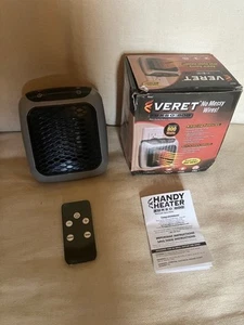 Veret 800 W compact ceramic space heater with remote - brand new - Picture 1 of 5