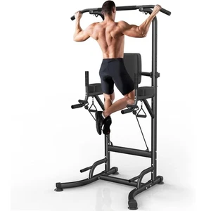 Power Tower Dip Station Klimmzugstation Multi-Workout Fitness Heimstudio - Bild 1 von 6