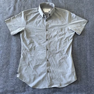 Mizzen + Main Hemd Herren Small Trim Fit Leeward Blau Navy Polka Dots Stretch - Bild 1 von 11