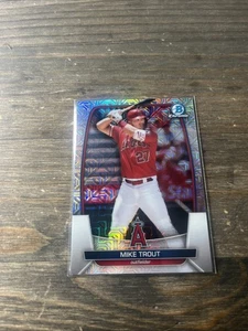 2023 Bowman - Mike Trout #89 Chrome Mojo Refractor - Picture 1 of 3
