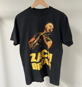 Zach Bryan Quittin Time 2024 Tour T-Shirt M Guitar Washed Black AUTHENTIC Merch - Bild 1 von 6