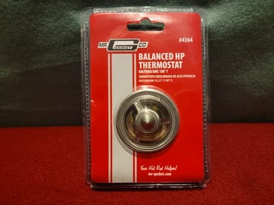 Mr. Gasket #4364 High-Flow  180°F Engine Coolant Thermostat SBC GM Chevrolet  - Image 1 of 2