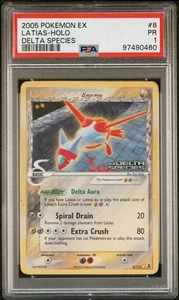 PSA 1 2005 POKEMON EX SPECIE DELTA TIMBRATO LATIAS 8/113 REV. FOIL - 0460 - Foto 1 di 2
