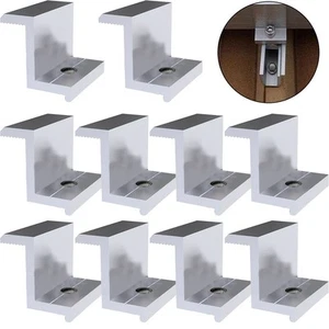 10pz Accessori Montaggio Pannello Solare Fotovoltaico Morsetto Fine FV Lega Alluminio - Foto 1 di 67