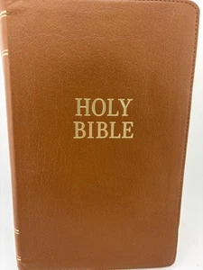 NEW Full grain Genuine Leather Bible | KJV Giant/Large Print Bible | Thumb-Index - Picture 1 of 7