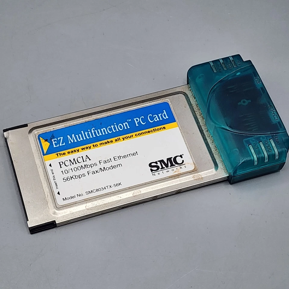 SMC EZ Mulrifunction PC Card - FastEthernet & 56k modem - Image 1 of 4