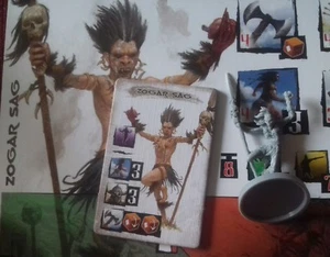 Zogar Zag monolith games conan boardgame monster evil leader figure & card - Picture 1 of 3