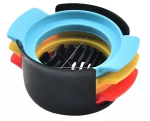 Eierschneider, 3-in-1 Eierschneider aus Edelstahldraht, geeignet für hartgekochte Eier - Bild 1 von 8