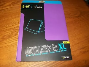 M Edge Universal XL Purple Multi-fit Exclusive Technology Tablet Folio 9-10" - Picture 1 of 3