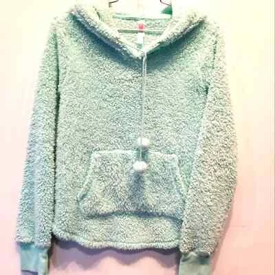 Sudadera Xhilaration Difusa Verde Menta Acogedora Cálida Mimosa Juniors Talla S Foto 1 de 4