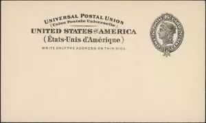 U.S. 1898. Post Card UX16, S20, Mint - Picture 1 of 1