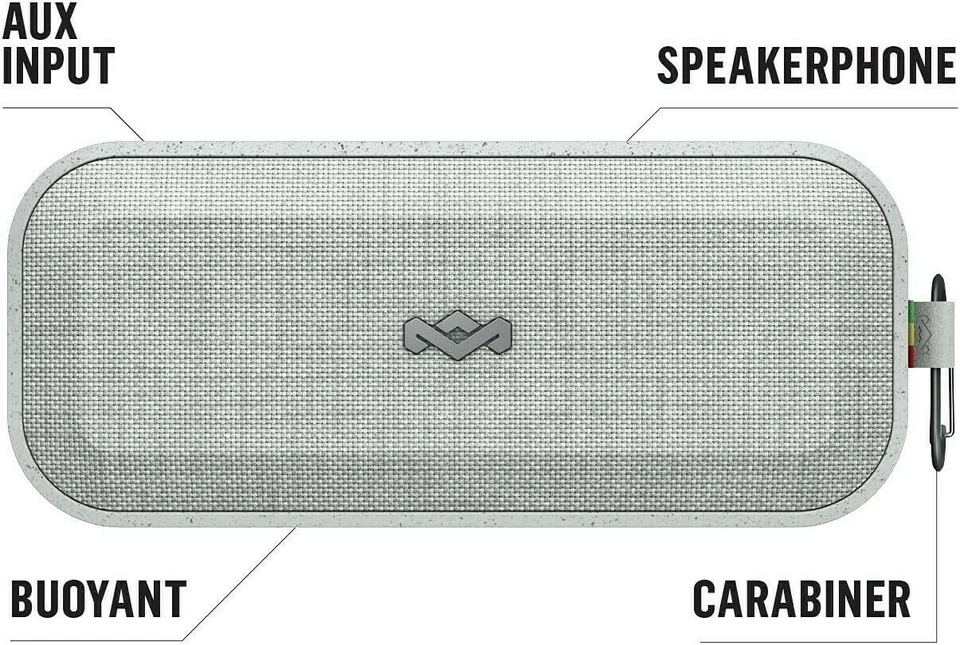 House of Marley Em-ja017-sb No Bounds XL Portable Bluetooth Audio System