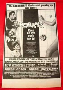 Porky's Kim Cattrall/Dan Monahan Vintage ORIG 1982 Press/Mag ADVERT 8.5"x 5.5" - Picture 1 of 3