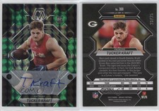 2023 Mosaic Choice Fusion Green & Black Prizm /25 Tucker Kraft Rookie Auto RC