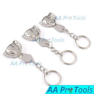 3 Dentalhygieniker Abformschalen Schlüsselanhänger, Vollprothese perforiert - Bild 1 von 3