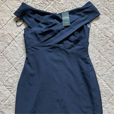 NWT Black Label Lauren Ralph Lauren Off The Shoulder Dress Women’s Size 6 - Image 1 of 4