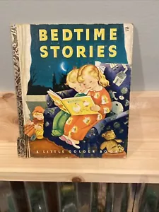 1942 Little Golden Book Bedtime Stories Gustaf Tenggren - Foto 1 di 9