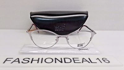 Nuevo Montblanc Auténtico MB 438 Plata Púrpura MB438 072 52-18-135 RX Anteojos Foto 1 de 4