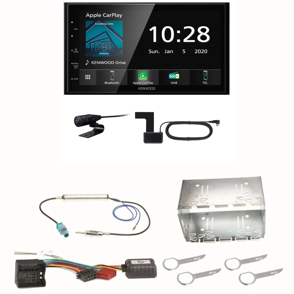Kenwood DMX5020DABS Android Auto CarPlay Einbauset für Fox Polo 9N3 - Bild 1 von 1
