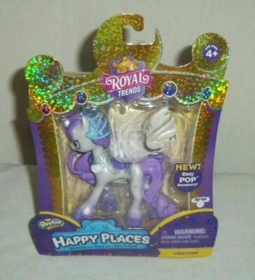 Shopkins Happy Places Royal Trends Gemicórnio Unicórnio Pônei Brinquedo Pop On Acessórios - Imagem 1 de 2