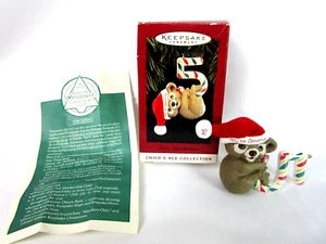 Hallmark Keepsake 1994 Ornament Child's Fifth Christmas Teddy Bear Ornament - Picture 1 of 10