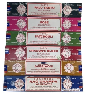 Satya Nag Champa Incense Sticks 15 Gram Buy 6 Get 6 Free Free Shipping - Picture 1 of 3