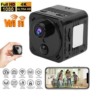 Mini Kamera 4K WLAN Überwachungskamera Live Übertragung Handy APP WiFi Kleine DE - Bild 1 von 16