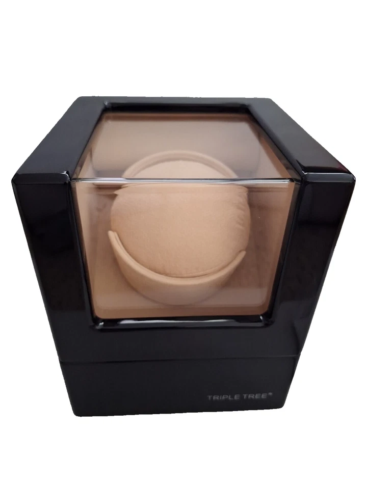 Enrollador de reloj Triple Tree GJ-29210 negro pequeño rasguño NUEVO Foto 1 de 1