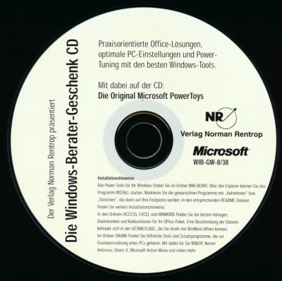 Windows-Berater CD Office-Lösungen, optimale PC-Einstellungen + Power-Tuning - Bild 1 von 4