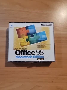 Microsoft Office 98 Macintosh Edition Gold Operating System Software - Picture 1 of 3