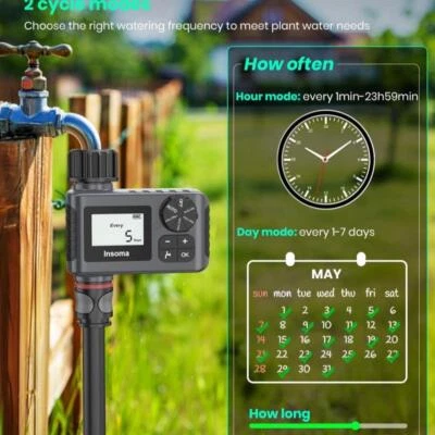 Automatic Water Timer Irrigation Watering System Sprinkler Garden Programmer UK - Image 1 of 4