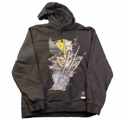 Marvel Primitive Skateboarding Wolverine Calavera Gráfico Negro Sudadera con Capucha Talla Mediana Foto 1 de 4