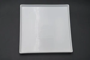CB2 Bento All White Square Stoneware Dinner Plate, Salad Plate, Bowl *PICK* - Picture 1 of 17