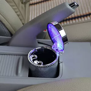 Innovative Auto Car Ashtray with LED Light Smoke Storage Box - Picture 1 of 13