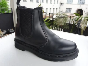DR. MARTENS 2976 MONO Dam Chelsea Stiefel Leder Schwarz England Gr.38(UK5) Neuw - Bild 1 von 20