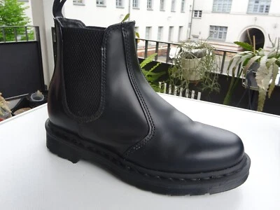 DR. MARTENS 2976 MONO Dam Chelsea Stiefel Leder Schwarz England Gr.38(UK5) Neuw - Bild 1 von 4