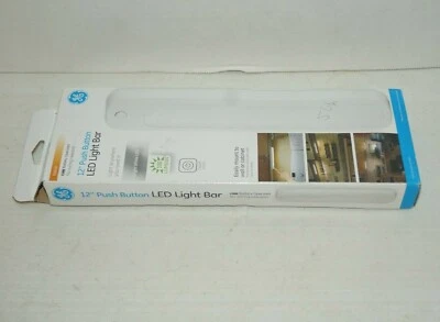 GE Battery Operated 12" LED Bright White Under Cabinet Light Bar Push 41213 - Image 1 of 4