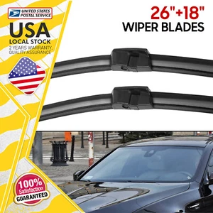 All-Season Front Wiper Blade Protection for BMW 528i 528i xDrive & 535d 26"&18" - Picture 1 of 15