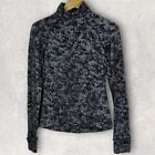 Lululemon Outrun the Elements 1/2 Zip Pullover Sweater Jacquard Black Size 6 Top