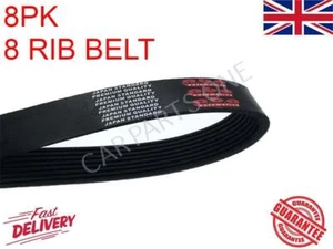 8PK1614 Ribs 8 for Alternator Auxiliary Fan Drive V Belt Micro V-Belt Ribbed - Picture 1 of 3