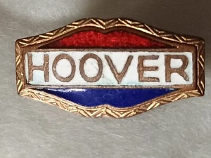VINTAGE ANTIQUE 1928 HOOVER PRESIDENTIAL 1" ENAMELED METAL POLITICAL PIN - Picture 1 of 3